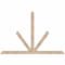 Ekena Millwork Saratoga Smooth Timber Gable Bracket, Douglas Fir, 72"W x 48"H x 1 1/2"D x 3 1/2"F, 16/12 Pitch GBW072X48X0204SAR00SDF - alternate 1